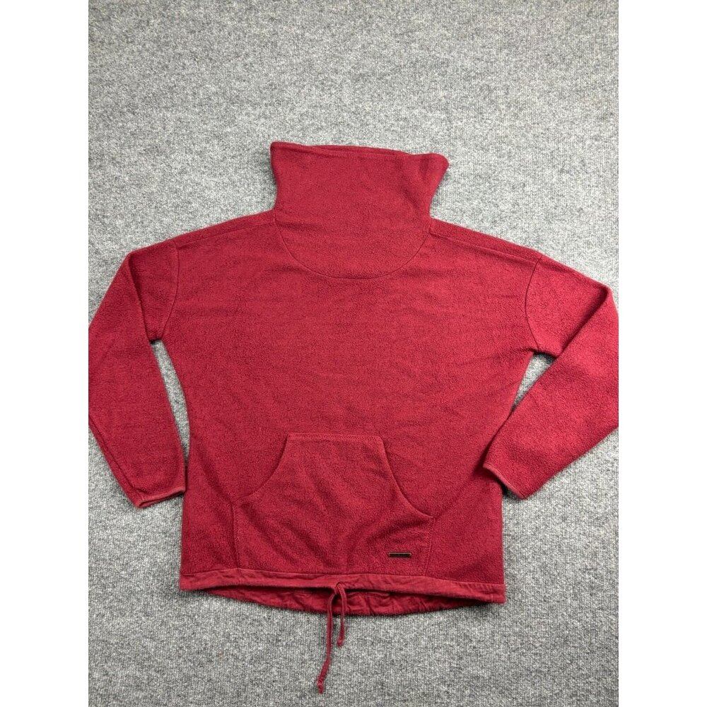 CARVE DESIGNS Rowayton Sweater Women's XS Red Cowl‎ Neck Fleece Pullover
